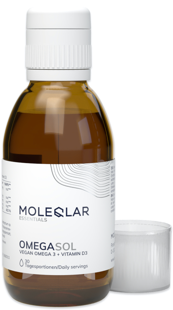 MOLEQLAR OmegaSOL (Vegan Omega 3 + Vitamin D3) - 150 ml